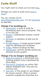 Mobile Screenshot of code.aaronbentley.com