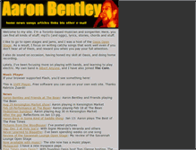 Tablet Screenshot of aaronbentley.com